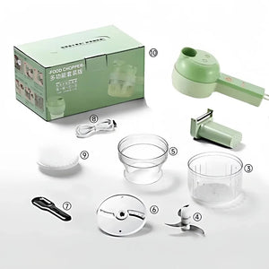 Planet Gates 1 set Electric Food Processor Wireless Charging Cutting Vegetables Minced Meat for Household Handheld Tool Complementary Food Machine