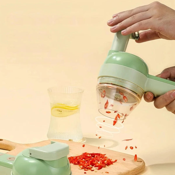 Planet Gates 1 set Electric Food Processor Wireless Charging Cutting Vegetables Minced Meat for Household Handheld Tool Complementary Food Machine