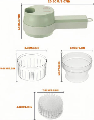 Planet Gates 1 set Electric Food Processor Wireless Charging Cutting Vegetables Minced Meat for Household Handheld Tool Complementary Food Machine