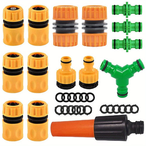 Planet Gates 1 Set Gardening Made Easy: Complete Watering System Tools Kit with Quick Coupling, Sprayer Nozzle, and More!