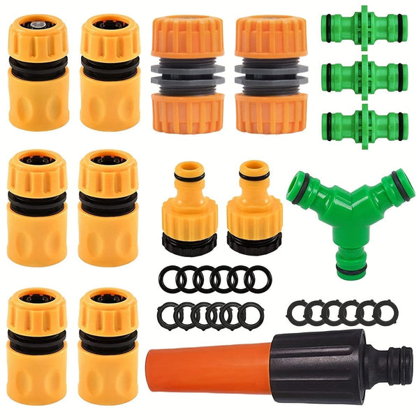 Planet Gates 1 Set Gardening Made Easy: Complete Watering System Tools Kit with Quick Coupling, Sprayer Nozzle, and More!