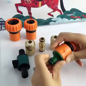 Planet Gates 1 Set Gardening Made Easy: Complete Watering System Tools Kit with Quick Coupling, Sprayer Nozzle, and More!