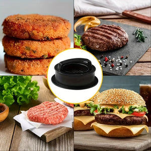 Planet Gates 1 Set Hamburger Press, Patty Maker, 3 In 1 Non Stick Stuffed Burger Mold, Beef Patties And Sliders, BBQ Grill Accessories, For Various Fresh Delicious Stuffed Burger, Sliders Burger, Beef Burger, Non Stick Meat.