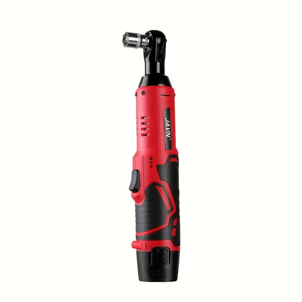 Planet Gates 1 Set JAVN 12V Cordless Electric Wrench, 45NM 3/8'' Ratchet Wrench, Removal Screw Nut Car Repair Tools, Right Angle Wrench, Power Tool