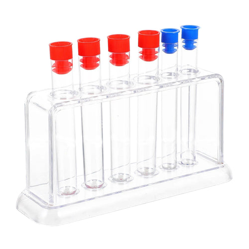 Planet Gates 1 Set Laboratory Tube Holder Test Tube Rack Kit Plastic Stand Precipitation Tube Test Tubes 6 Holes Lab School Supplies