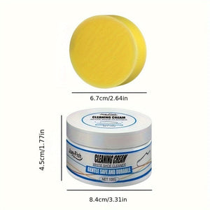 Planet Gates 1 Set Multifunctional Shoe Cleaning Cream for White Sports Sneakers Brightening Whitening Stain Removal Oxidation Protection Household Cleaning Supplies