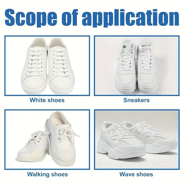 Planet Gates 1 Set Multifunctional Shoe Cleaning Cream for White Sports Sneakers Brightening Whitening Stain Removal Oxidation Protection Household Cleaning Supplies