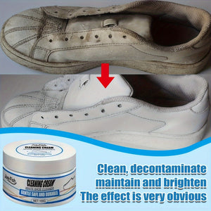 Planet Gates 1 Set Multifunctional Shoe Cleaning Cream for White Sports Sneakers Brightening Whitening Stain Removal Oxidation Protection Household Cleaning Supplies