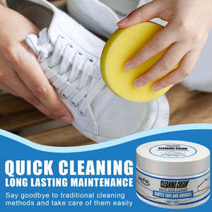 Planet Gates 1 Set Multifunctional Shoe Cleaning Cream for White Sports Sneakers Brightening Whitening Stain Removal Oxidation Protection Household Cleaning Supplies