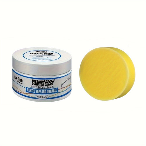 Planet Gates 1 Set Multifunctional Shoe Cleaning Cream for White Sports Sneakers Brightening Whitening Stain Removal Oxidation Protection Household Cleaning Supplies