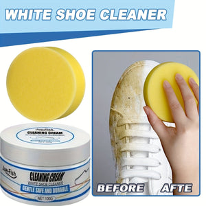 Planet Gates 1 Set Multifunctional Shoe Cleaning Cream for White Sports Sneakers Brightening Whitening Stain Removal Oxidation Protection Household Cleaning Supplies