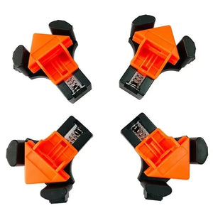 Planet Gates 1 Set of 4 PCS 4 PCS 90° Woodworking Angle Clamps, Right Angle Clamp Holder with Adjustable Hand Tools for Woodworking Project Picture Frames