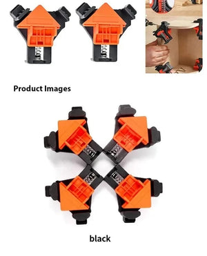 Planet Gates 1 Set of 4 PCS 4 PCS 90° Woodworking Angle Clamps, Right Angle Clamp Holder with Adjustable Hand Tools for Woodworking Project Picture Frames