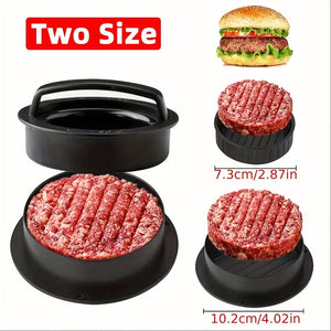 Planet Gates 1 Set Of Hamburger Machine 1 Set Hamburger Press, Patty Maker, 3 In 1 Non Stick Stuffed Burger Mold, Beef Patties And Sliders, BBQ Grill Accessories, For Various Fresh Delicious Stuffed Burger, Sliders Burger, Beef Burger, Non Stick Meat.