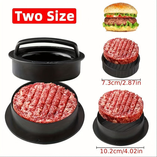 Planet Gates 1 Set Of Hamburger Machine 1 Set Hamburger Press, Patty Maker, 3 In 1 Non Stick Stuffed Burger Mold, Beef Patties And Sliders, BBQ Grill Accessories, For Various Fresh Delicious Stuffed Burger, Sliders Burger, Beef Burger, Non Stick Meat.