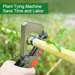 Planet Gates 1 Set Plant Tying Machine Tool For Grapes, Raspberries, Tomatoes And Vine Vegetables, With 10/20 Rolls Tapes, Staples And Replacement Blades