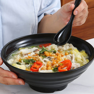 Planet Gates 1 Set Ramen Bowl Set With Chopsticks Spoon Plate, Asian Black Bowls For Soup, Rice Noodles, Ramen, Instant Noodles, For Home Kitchen Restaurant Hotel, Kitchen Supplies, Tableware Accessories