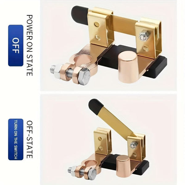 Planet Gates 1 Set Top Pillar Battery Disconnect Switch For Car, Marine And RV, 12 Volt Battery Shut Off Switch (Horizontal And Vertical)