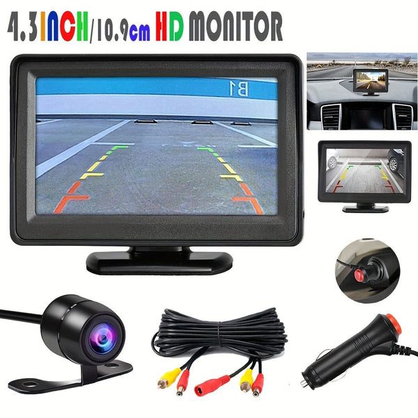 Planet Gates 1 Set Upgrade Your Car With A Waterproof HD Reversing Camera & 4.3 Display