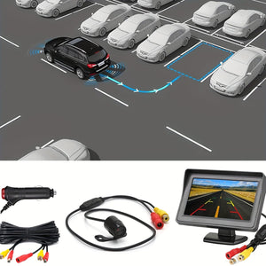 Planet Gates 1 Set Upgrade Your Car With A Waterproof HD Reversing Camera & 4.3 Display