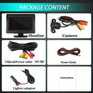 Planet Gates 1 Set Upgrade Your Car With A Waterproof HD Reversing Camera & 4.3 Display