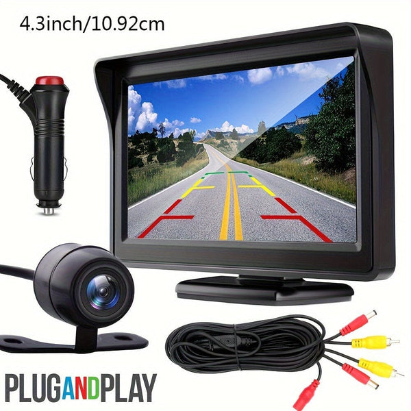 Planet Gates 1 Set Upgrade Your Car With A Waterproof HD Reversing Camera & 4.3 Display