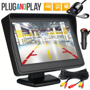 Planet Gates 1 Set Upgrade Your Car With A Waterproof HD Reversing Camera & 4.3 Display
