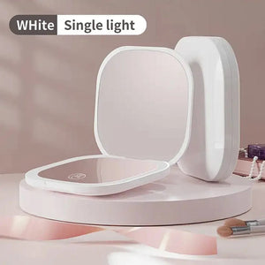 Planet Gates 1 Sides Light 1 Compact Led Makeup Mirror With Light 1X/3X Magnifying Pocket Portable Travel Foldable Cosmetic Vanity Mirrors Gifts for Women