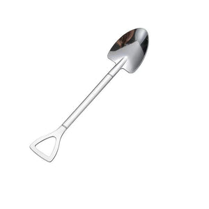 Planet Gates 1 Silvery Pointed Spatula 1/4pcs Stainless Steel Spoon, Spade Spoon, Dessert Spoon, Fruit Spoon, Iced Tea Spoon, Coffee Mixing Spoon, Jam Spoon, Ice Cream Spoon, Salad Spoon, Dressing Spoon, Specialty Spoon, Kitchen Utensils, Hotel Utensils