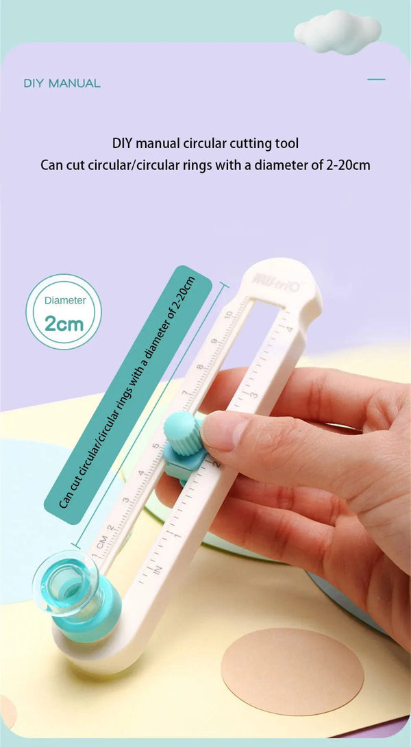 Planet Gates 1 Spare Cutter Head Round Cutting Knife DIY Compass Circle Cutter 360 Adjustable Scrapbooking Cutters Circular Paper Scrapbooking Cards Cutters