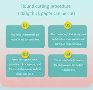 Planet Gates 1 Spare Cutter Head Round Cutting Knife DIY Compass Circle Cutter 360 Adjustable Scrapbooking Cutters Circular Paper Scrapbooking Cards Cutters