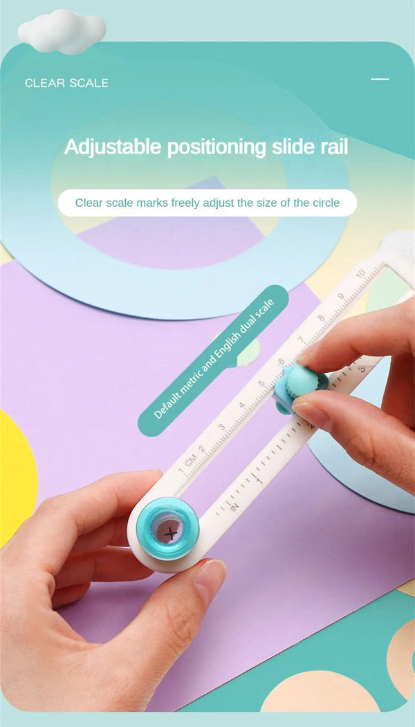 Planet Gates 1 Spare Cutter Head Round Cutting Knife DIY Compass Circle Cutter 360 Adjustable Scrapbooking Cutters Circular Paper Scrapbooking Cards Cutters