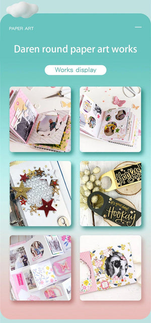 Planet Gates 1 Spare Cutter Head Round Cutting Knife DIY Compass Circle Cutter 360 Adjustable Scrapbooking Cutters Circular Paper Scrapbooking Cards Cutters