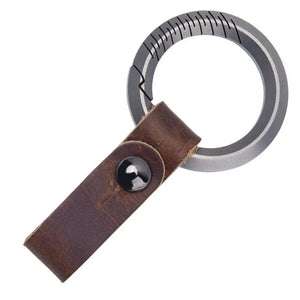 Planet Gates 1 TC4 Titanium Alloy Key Rings Keychains Buckle Pendant Super Cowhide Man Car Keychain for Male Creativity Gift EDC Outdoor Tool