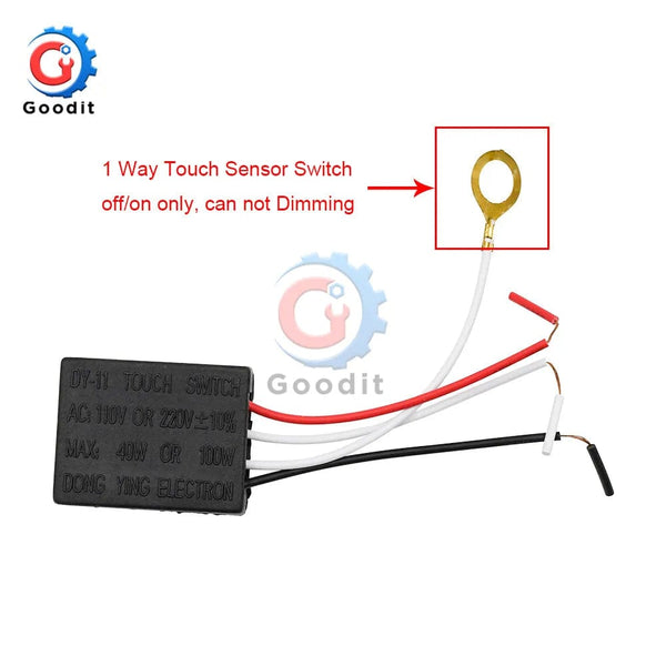 Planet Gates 1 way / Russian Federation AC 220V 1A Electrical Equipment Table light Parts On/off 1 Way Touch Control Sensor Desk light Parts Touch for Bulb Lamp Switch