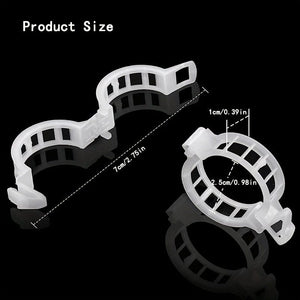 Planet Gates 10/100pcs, Plastic Stand Plant Stand Clip Garden Clip, Tomato Grape Clip, Tomato Stand Clip, Grape Vegetable Tomatoes Grow Upright To Make Plants Healthier