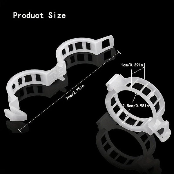 Planet Gates 10/100pcs, Plastic Stand Plant Stand Clip Garden Clip, Tomato Grape Clip, Tomato Stand Clip, Grape Vegetable Tomatoes Grow Upright To Make Plants Healthier