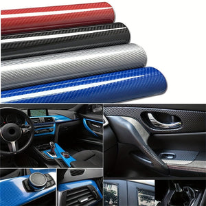 Planet Gates 10*152cm/3.93*59.84in 7D Car Sticker Glossy Carbon Fiber Vinyl Film Car Interior Wrap Sticker Car Home Door Decals