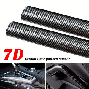 Planet Gates 10*152cm/3.93*59.84in 7D Car Sticker Glossy Carbon Fiber Vinyl Film Car Interior Wrap Sticker Car Home Door Decals