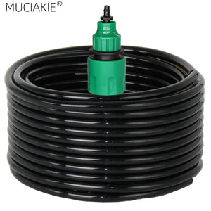 Planet Gates 10/20/25/40 Meter 4/7mm Garden Water Hose with Quick Connector Micro Drip Misting Irrigation Tubing Pipe PVC Hose 1/4'' New Hose