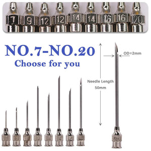 Planet Gates 10/20/30/50/100ml Transparent Syringes Adjustable Dose with 10pcs 304 Stainless Steel Pinhead Needle Farm Livestock Dispensing