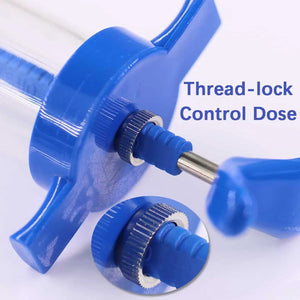 Planet Gates 10/20/30/50ml Veterinary Tool Vaccine Syringe with 10 Needles for Farm Livestock Pig Cattle Sheep Chicken Pinhead Injection Tool