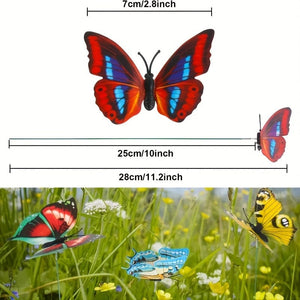 Planet Gates 10/20/30/50pcs, Stereo Butterfly Ornaments Garden And Yard Butterfly Ornaments Butterfly Decoration Stakes Lawn And Garden Decorations For Lawn Garden Yard Patio Butterfly Decor