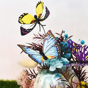 Planet Gates 10/20/30/50pcs, Stereo Butterfly Ornaments Garden And Yard Butterfly Ornaments Butterfly Decoration Stakes Lawn And Garden Decorations For Lawn Garden Yard Patio Butterfly Decor