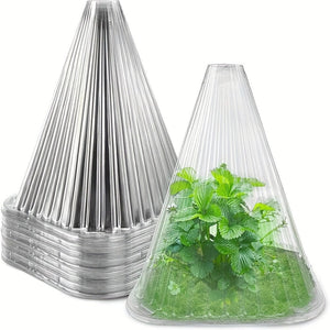 Planet Gates 10/20/30pcs, Garden Cloches For Plants, Reusable Plant Bell Cover, Protects Plants From Birds, Frost, Snails Etc, 7.7" D X 8.7" H, Transparent, Garden Supplies