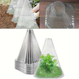 Planet Gates 10/20/30pcs, Garden Cloches For Plants, Reusable Plant Bell Cover, Protects Plants From Birds, Frost, Snails Etc, 7.7" D X 8.7" H, Transparent, Garden Supplies
