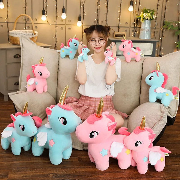 Planet Gates 10/20cm Soft Unicorn Plush Toy Baby Kids Appease Sleeping Pillow Doll Animal Stuffed Plush Toy Birthday Gifts for Girls Children