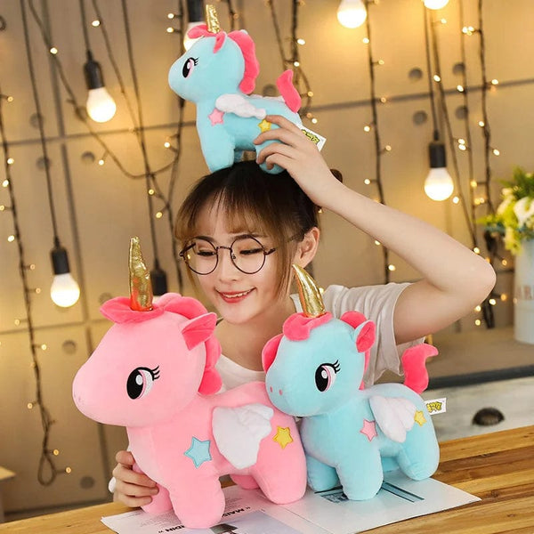 Planet Gates 10/20cm Soft Unicorn Plush Toy Baby Kids Appease Sleeping Pillow Doll Animal Stuffed Plush Toy Birthday Gifts for Girls Children