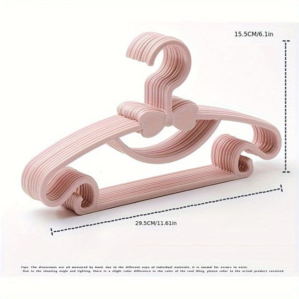 Planet Gates 10/20pcs Baby Clothes Storage Plastic Hangers, Kid Clothes Drying Racks, Durable Anti-slip Clothes Drying Racks, Household Storage Organization For Bathroom, Bedroom, Closet, Wardrobe, Home, Dorm