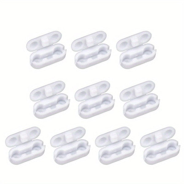 Planet Gates 10/20pcs Plastic Roller Blinds Pull Cord Connector Curtain Chain Connector For Vertical Blinds Joiners Curtain Repair Accessories